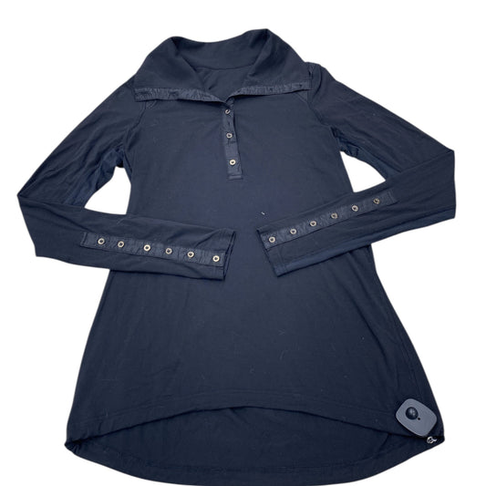Athletic Top Ls Collar By Lululemon In Black, Size:M
