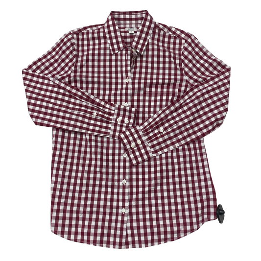 Top Ls By J. Crew In Checkered Pattern, Size:M