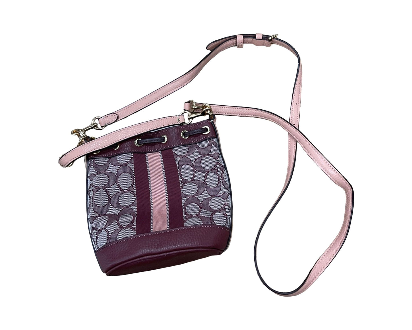 Crossbody Designer By Coach In Purple, Size:Small