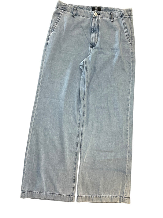 Jeans Wide Leg By Kut In Blue Denim, Size:10