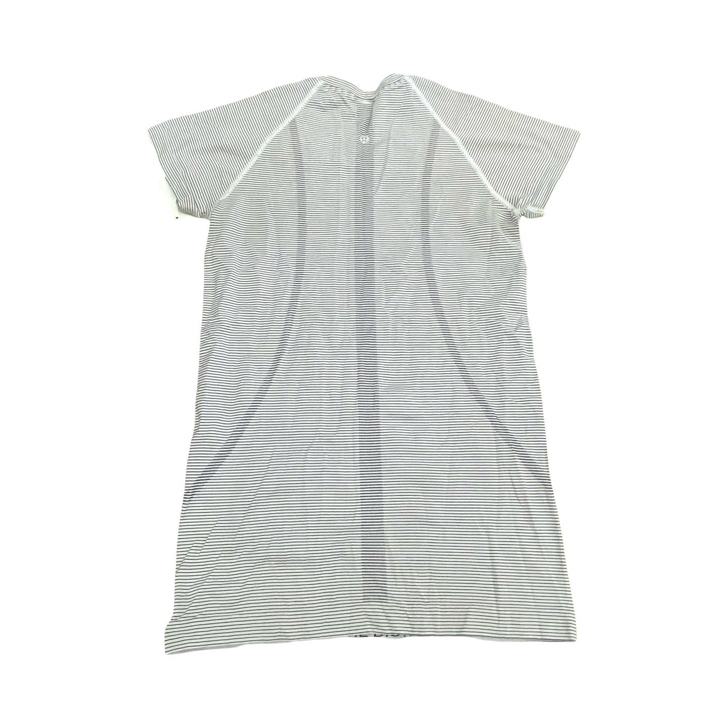 Athletic Top Ss By Lululemon In Grey, Size:6