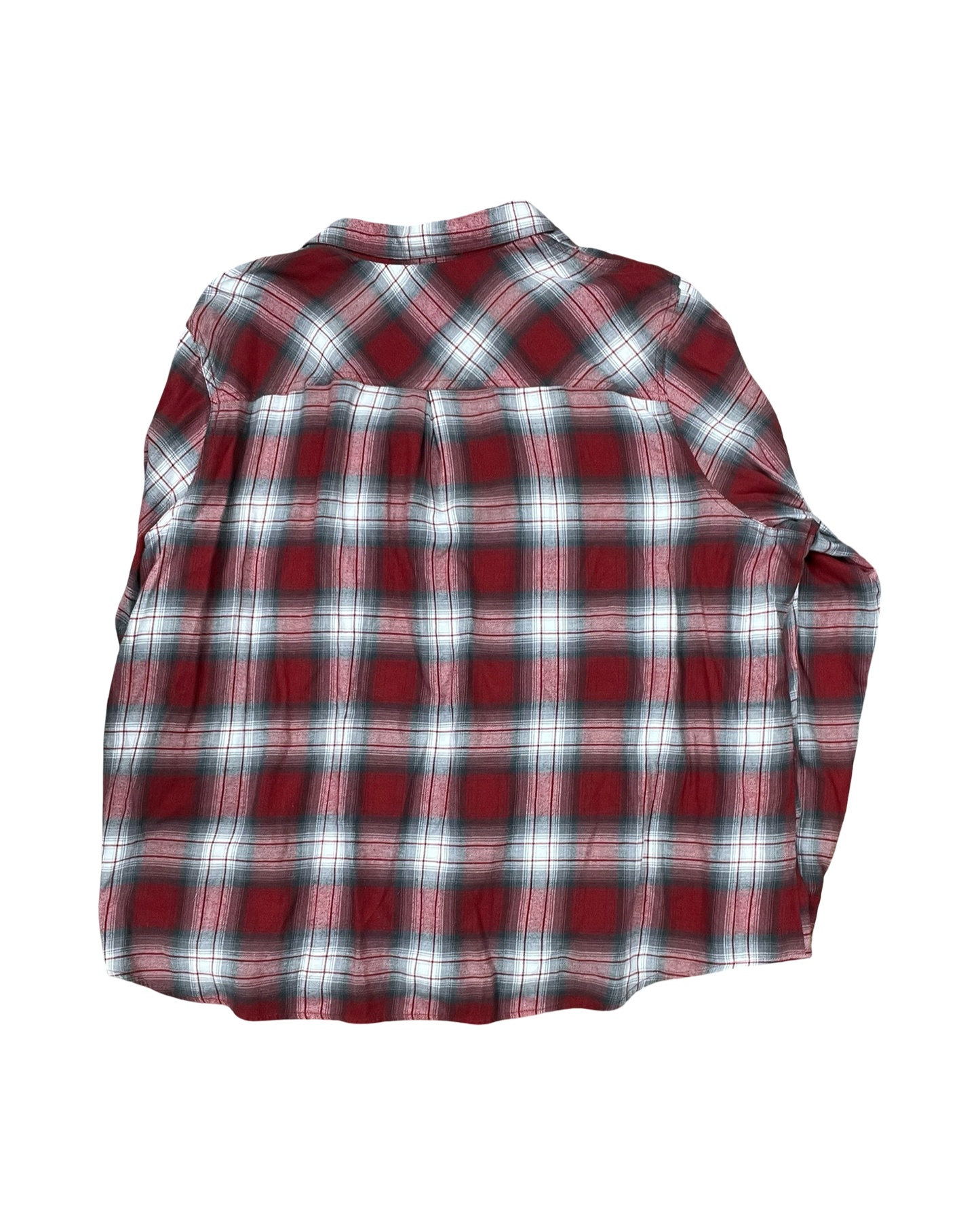 Top Ls By Maurices In Grey & Red, Size:3X