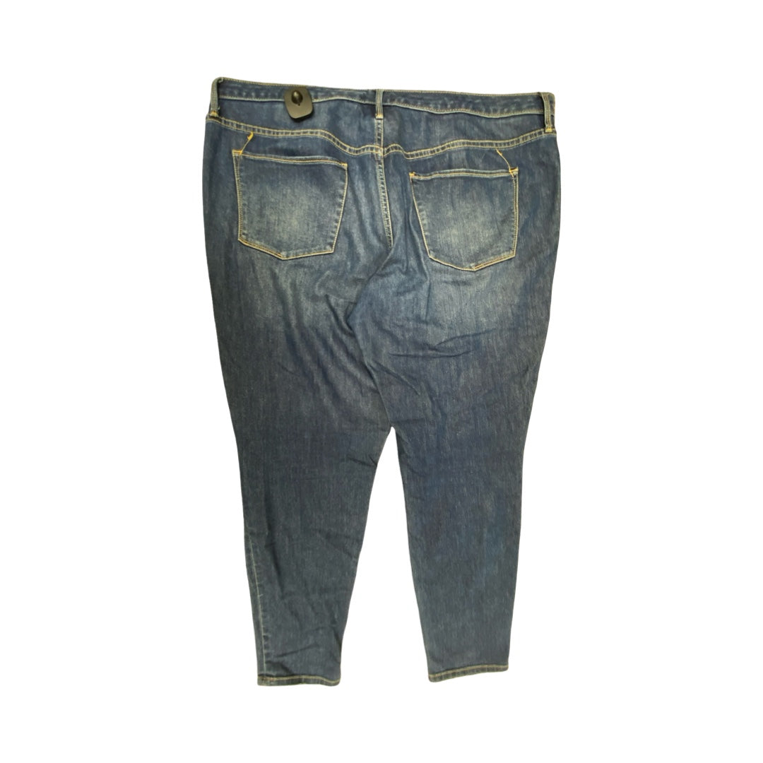 Jeans Jeggings By Cmc In Blue Denim, Size:18