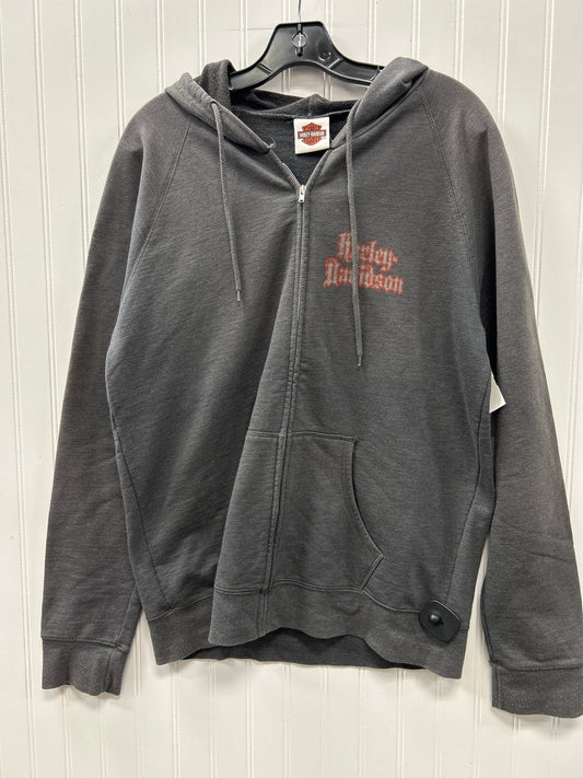Sweatshirt Hoodie By Harley Davidson In Grey, Size:1X