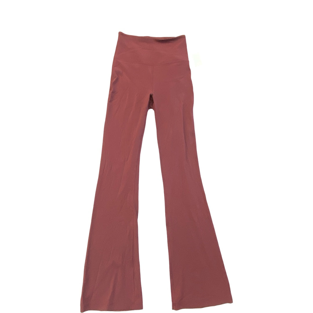 Athletic Leggings By Lululemon In Maroon, Size:4