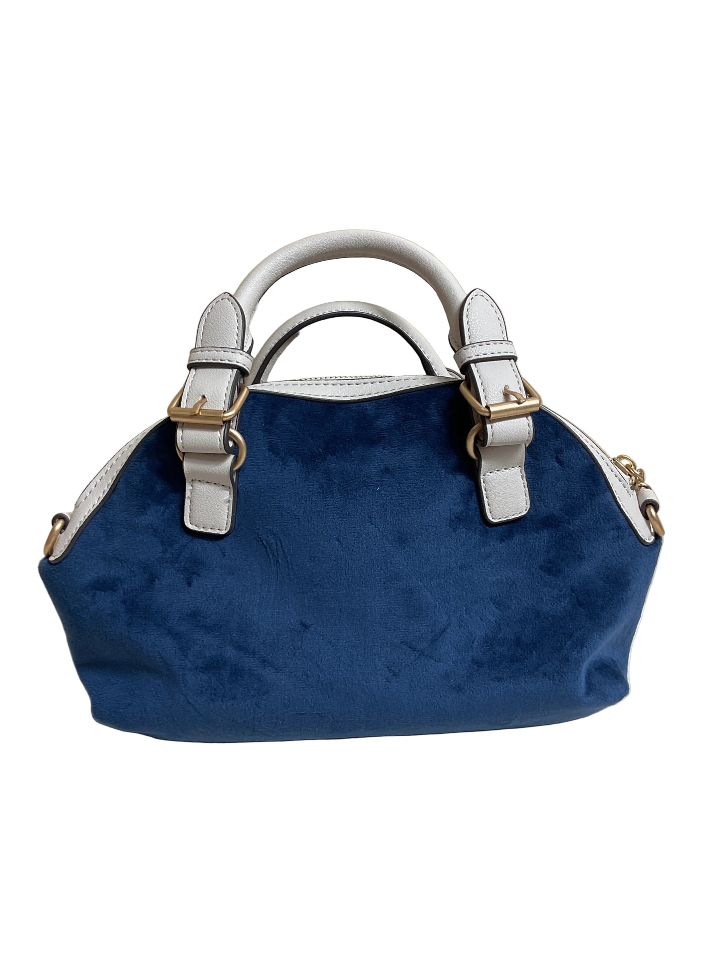 Handbag By Juicy Couture In Blue & Cream, Size:Medium
