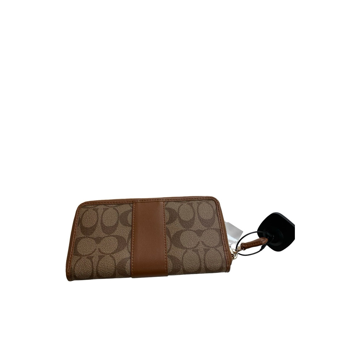 Wallet Designer By Coach In Brown, Size:Large