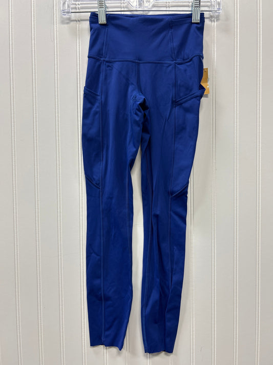 Athletic Leggings By Lululemon In Blue, Size:0