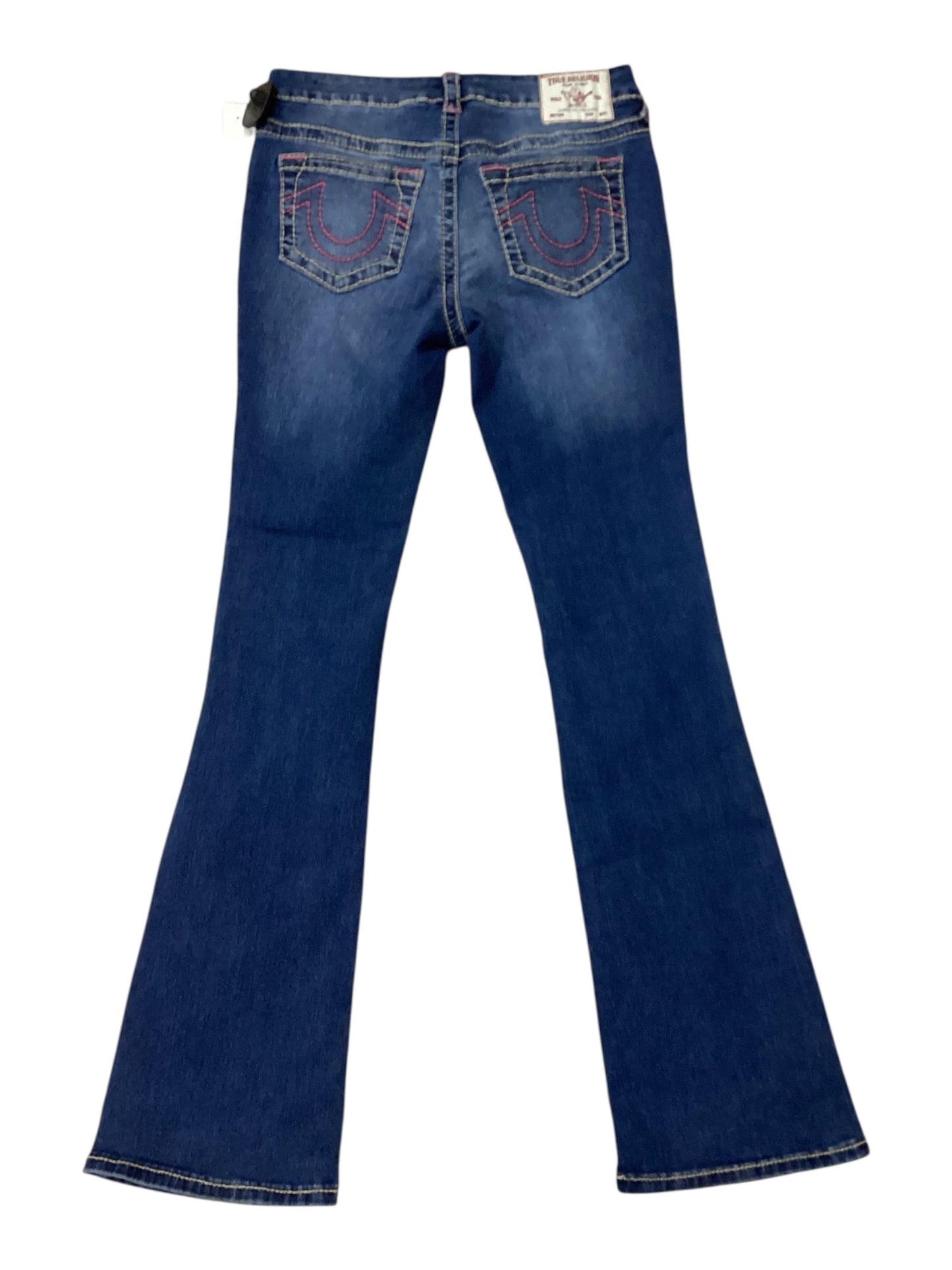 Jeans Boot Cut By True Religion In Blue Denim, Size:4
