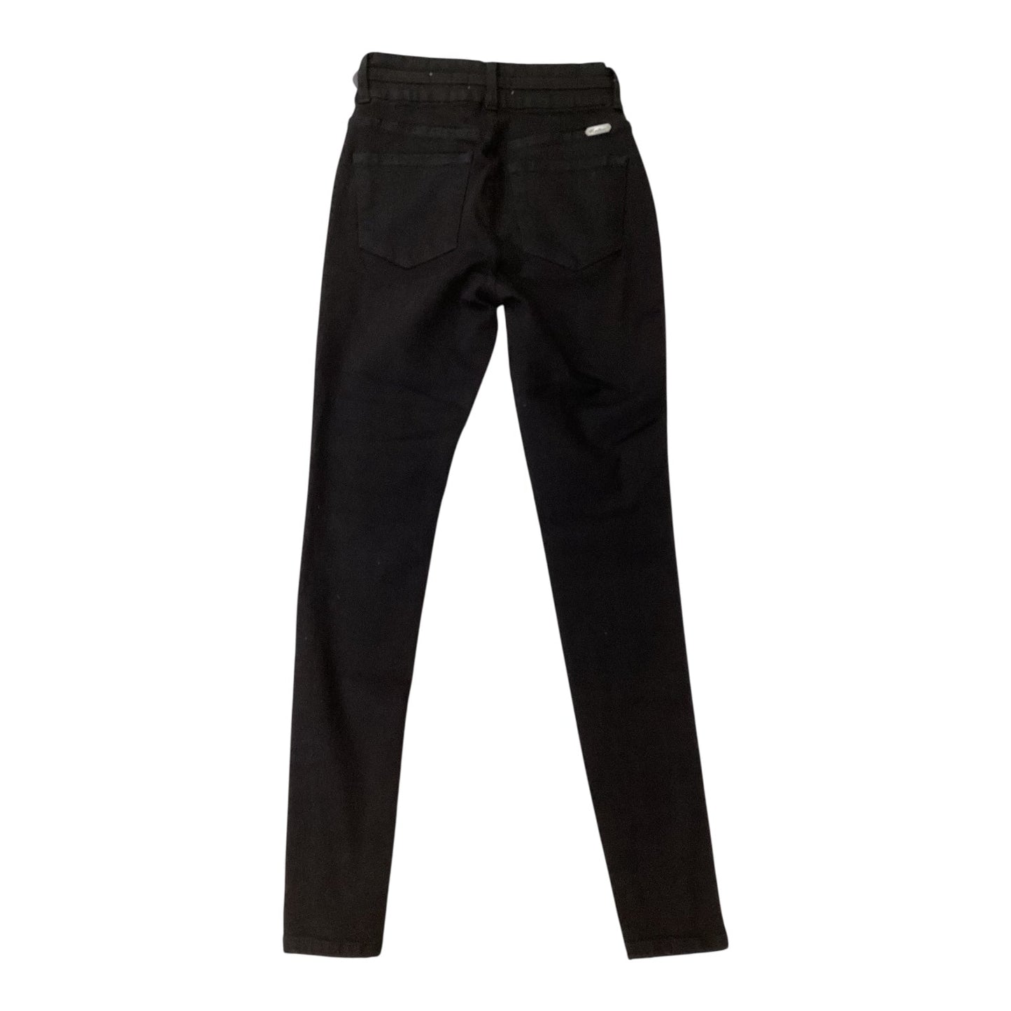 Jeans Skinny By Kancan In Black Denim, Size:2