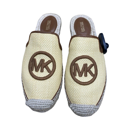 Shoes Flats By Michael By Michael Kors In Brown & Tan, Size:8