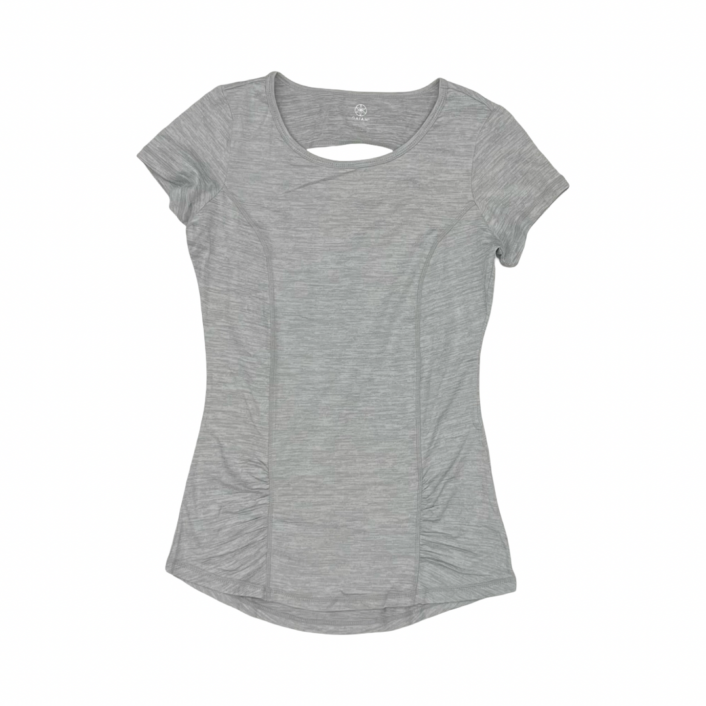 Athletic Top Ss By Gaiam In Grey, Size:Xs
