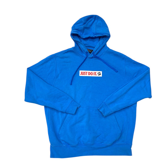 Athletic Sweatshirt Hoodie By Nike Apparel In Blue, Size:L