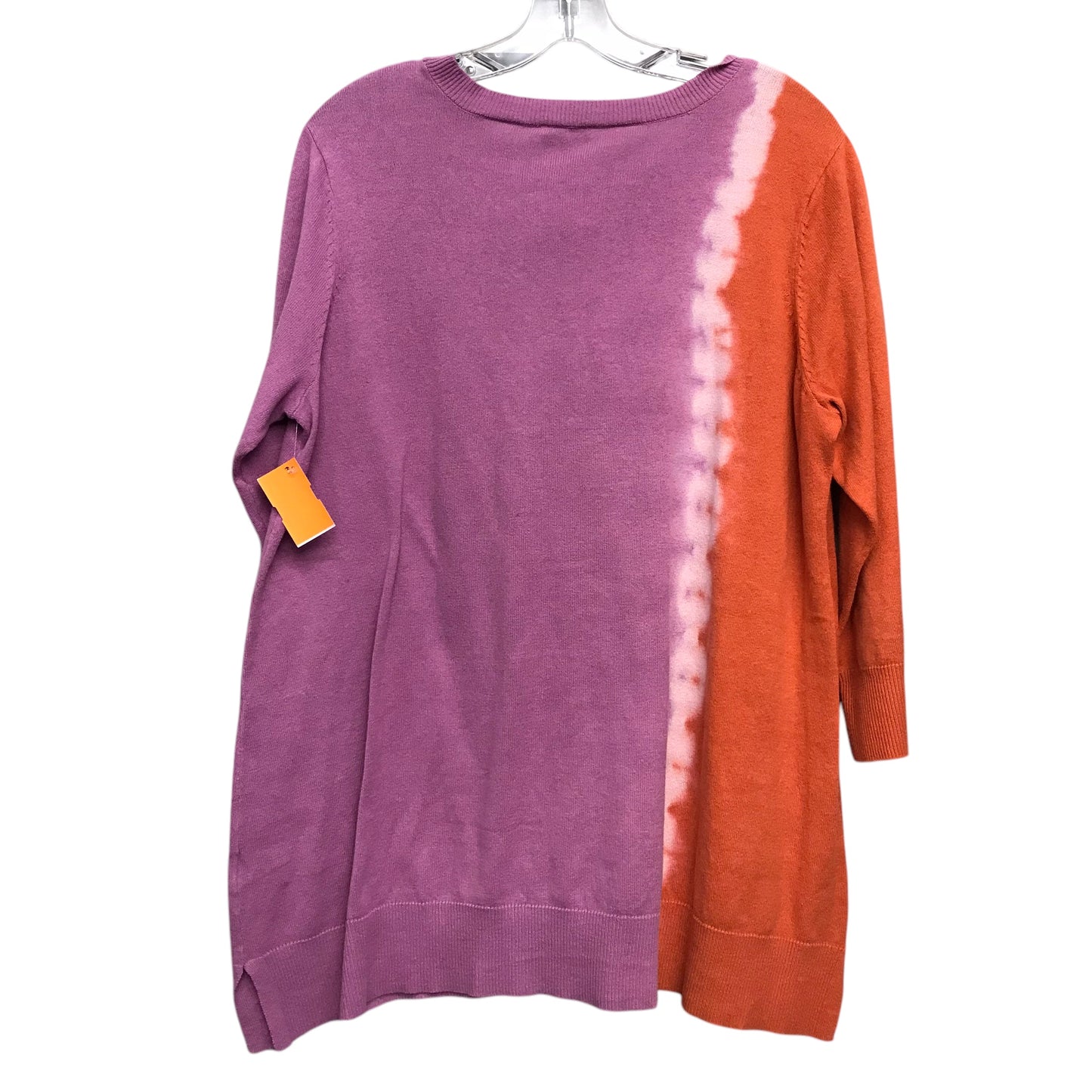 Sweater By Logo In Orange & Purple, Size:L