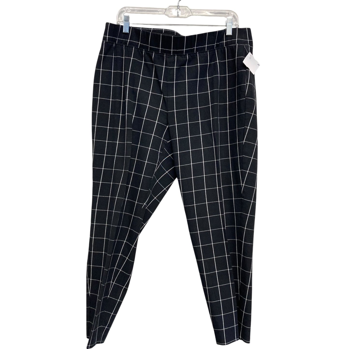 Pants Cropped By Talbots In Plaid Pattern, Size:16
