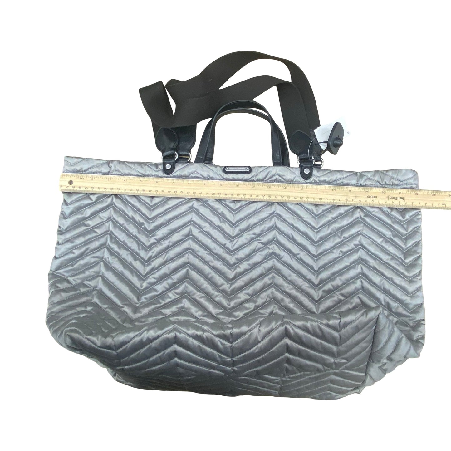 Handbag Designer By Rebecca Minkoff In Silver, Size:Large