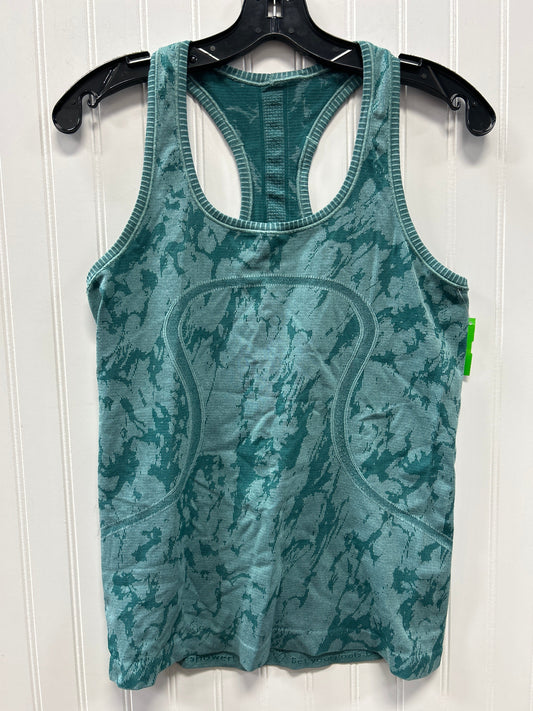 Athletic Tank Top By Lululemon In Green, Size:10