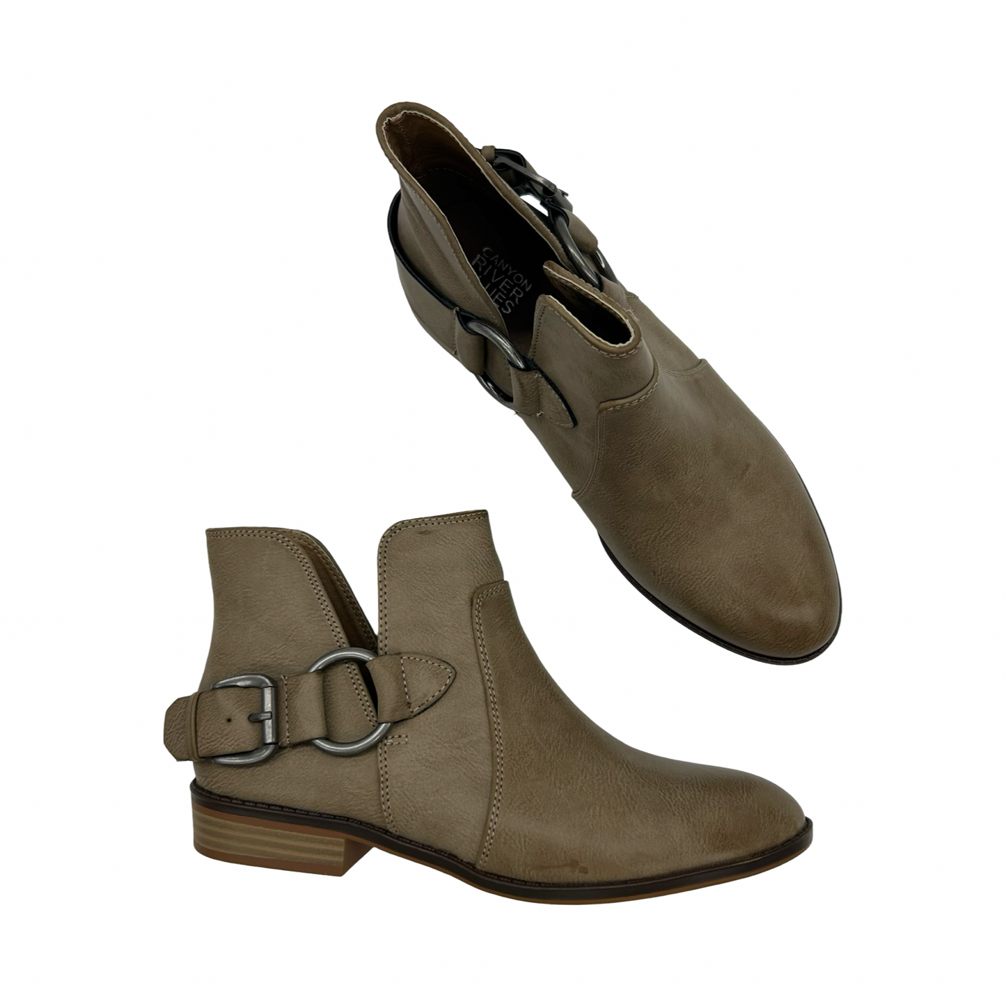 Boots Ankle Flats By Canyon River Blues In Brown, Size:7