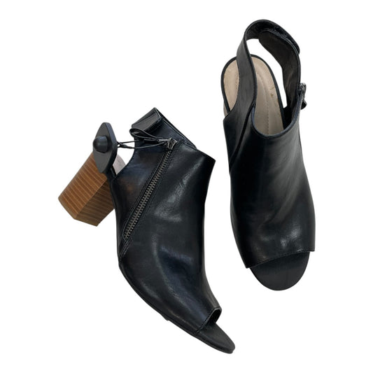 Sandals Heels Block By Relativity In Black, Size:9