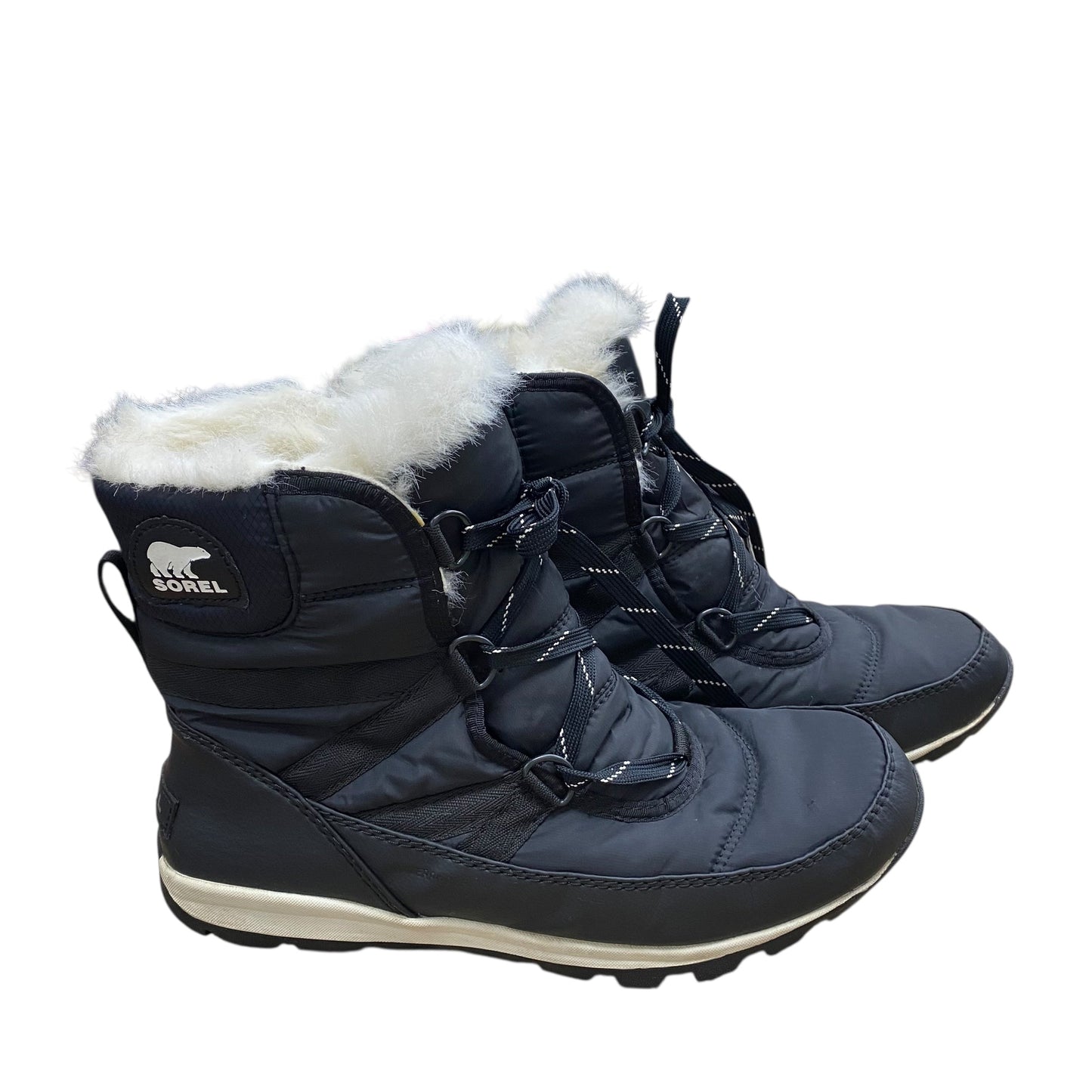 Boots Designer By Sorel In Black & White, Size:8.5