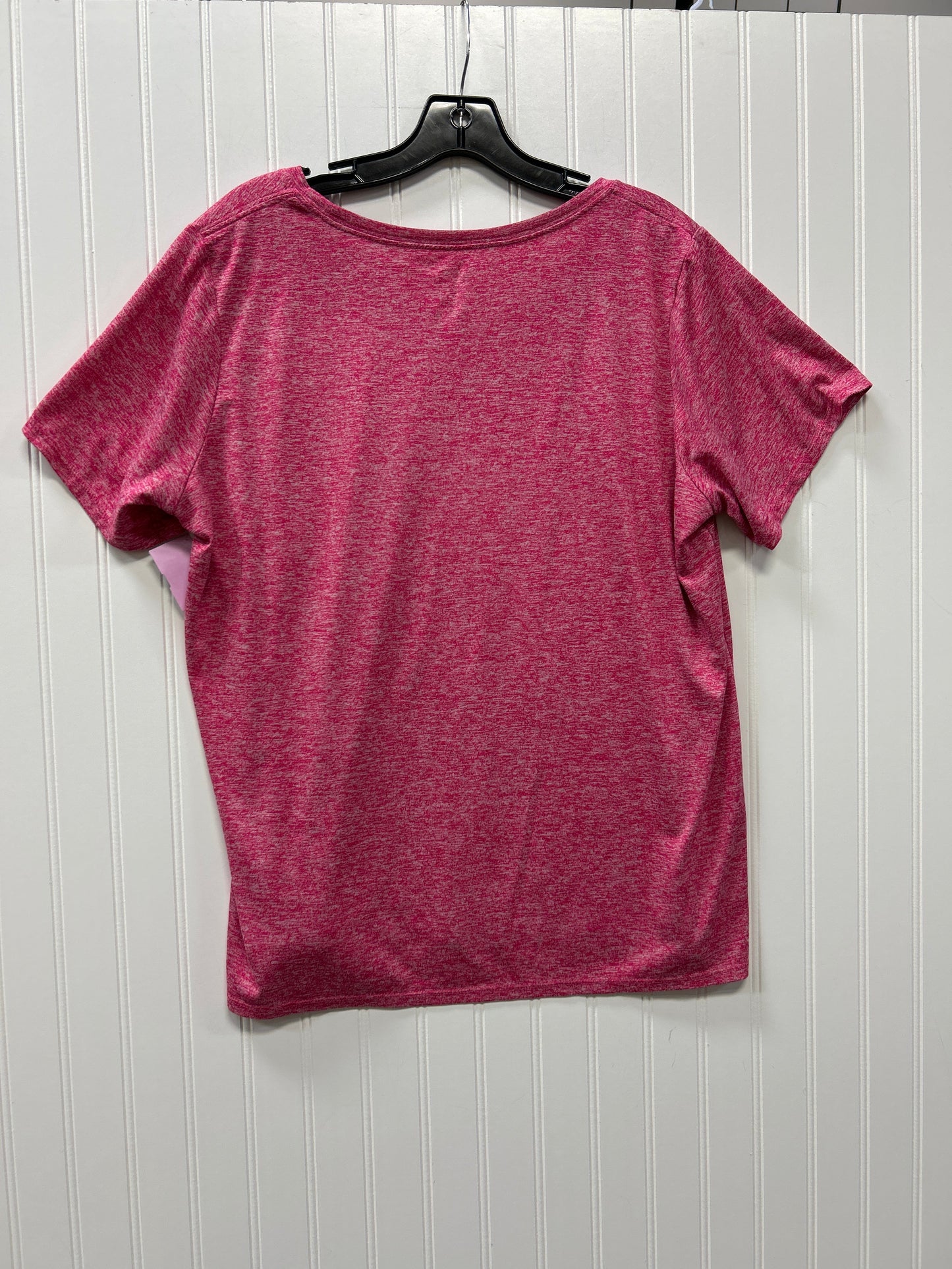 Athletic Top Ss By Nike Apparel In Pink, Size:1X