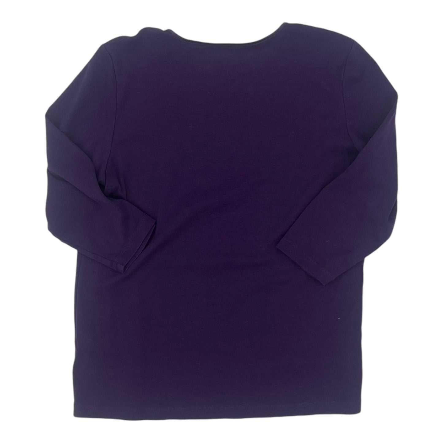 Top Ls Basic By Christopher And Banks In Purple, Size:L