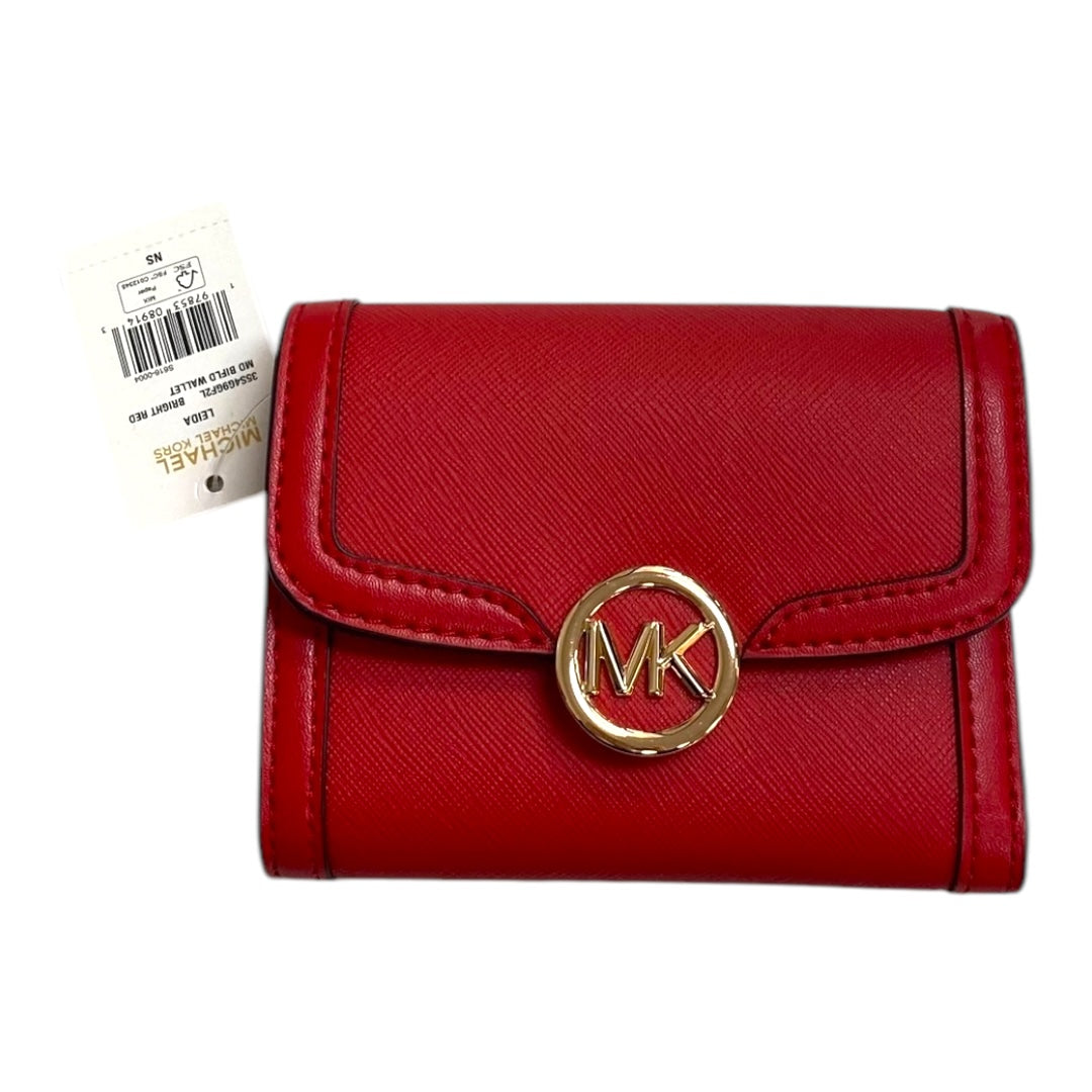 Wallet Designer By Michael Kors In Red, Size:Small