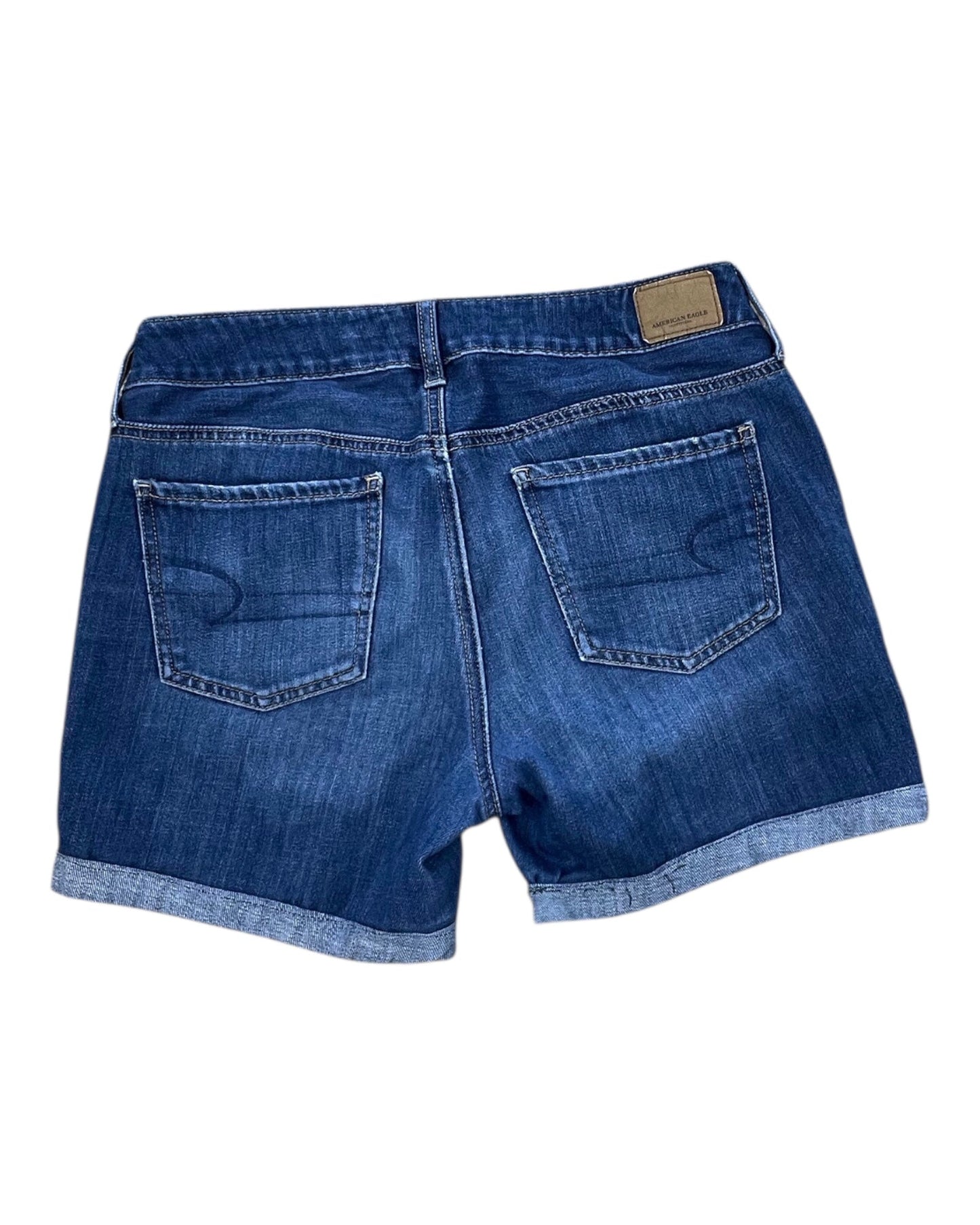 Shorts By American Eagle In Blue Denim, Size:4