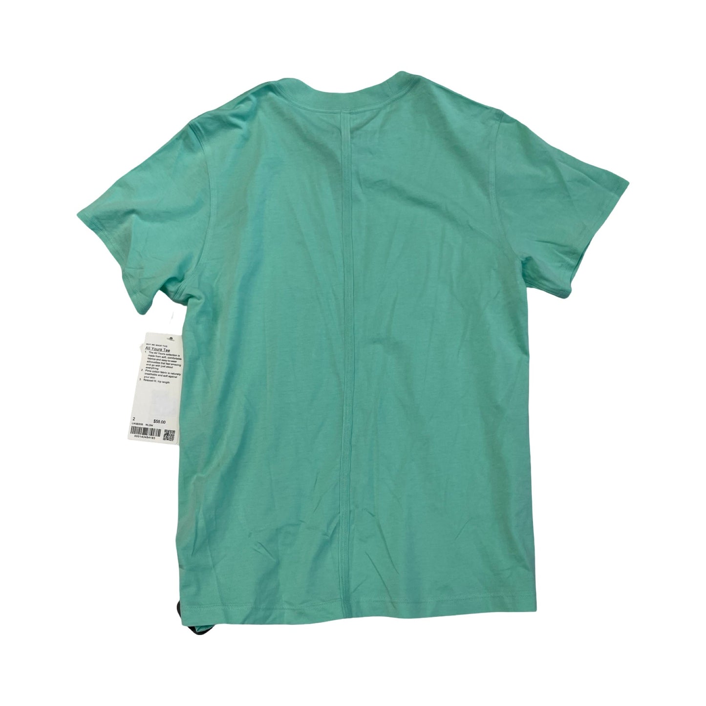 Athletic Top Ss By Lululemon In Green, Size:2