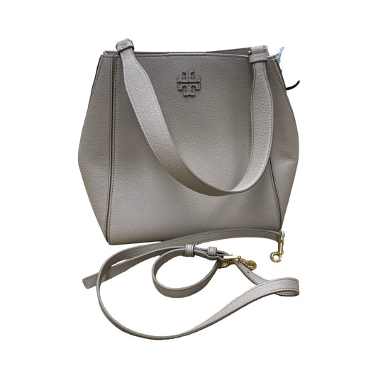 Handbag Designer By Tory Burch In Taupe, Size:Medium