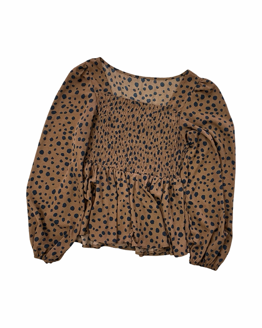 Top Ls By Shein In Brown, Size:M