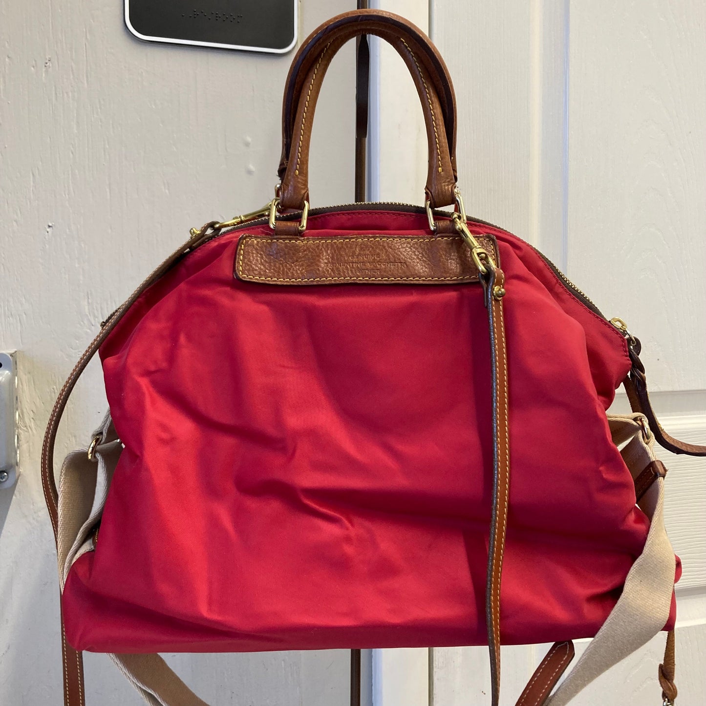 Handbag Designer By Dooney And Bourke In Red, Size:Large