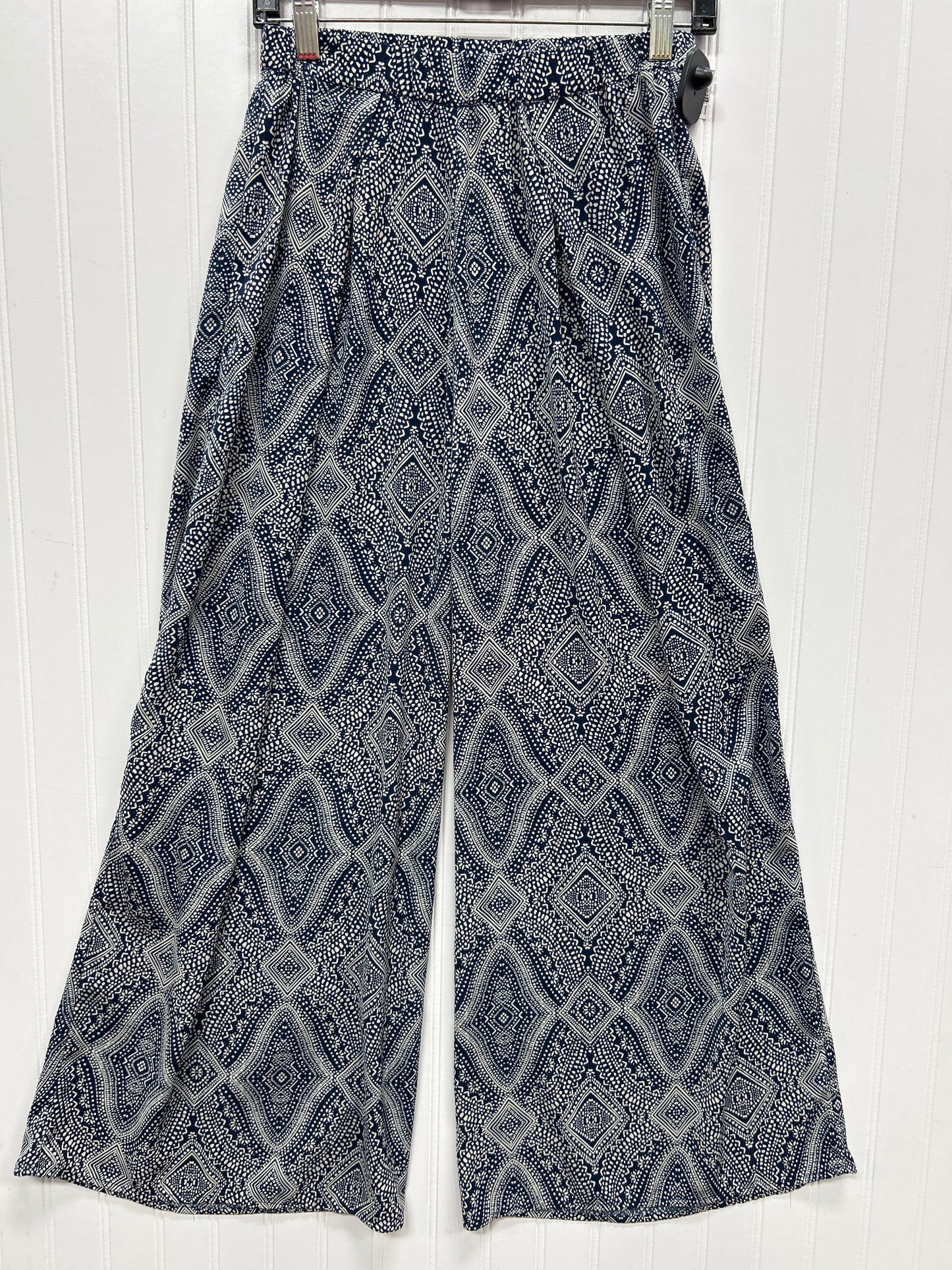 Pants Linen By H&M In Blue, Size:2