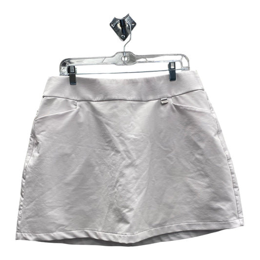 Athletic Skort By Greg Norman In White, Size:L