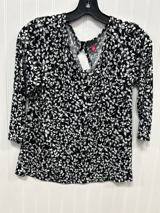 Top Ls By Vince Camuto In Black & White, Size:S