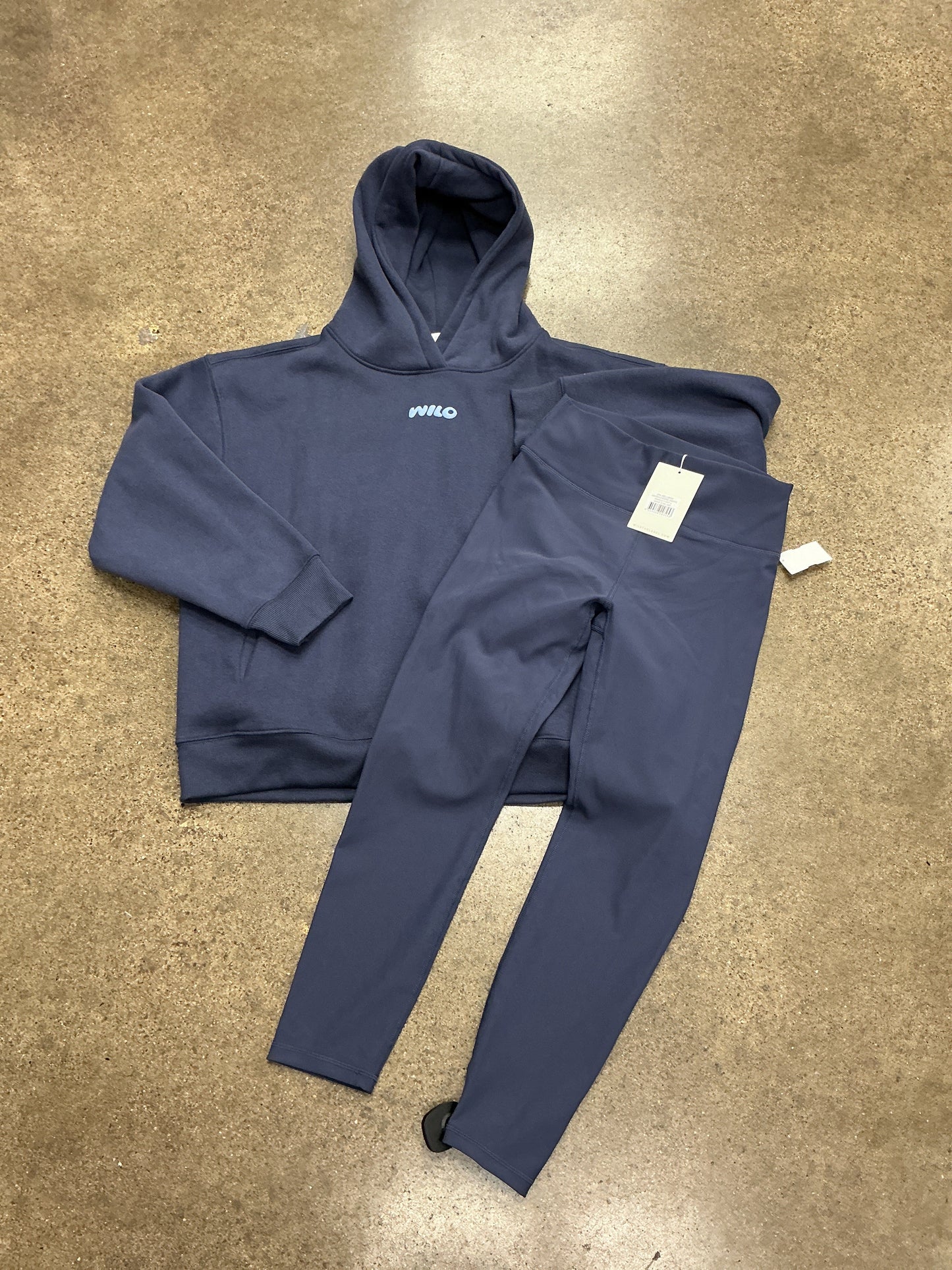 Athletic Pants 2Pc By Wilo In Blue, Size:L
