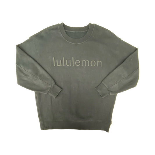 Athletic Sweatshirt Crewneck By Lululemon In Black, Size:L