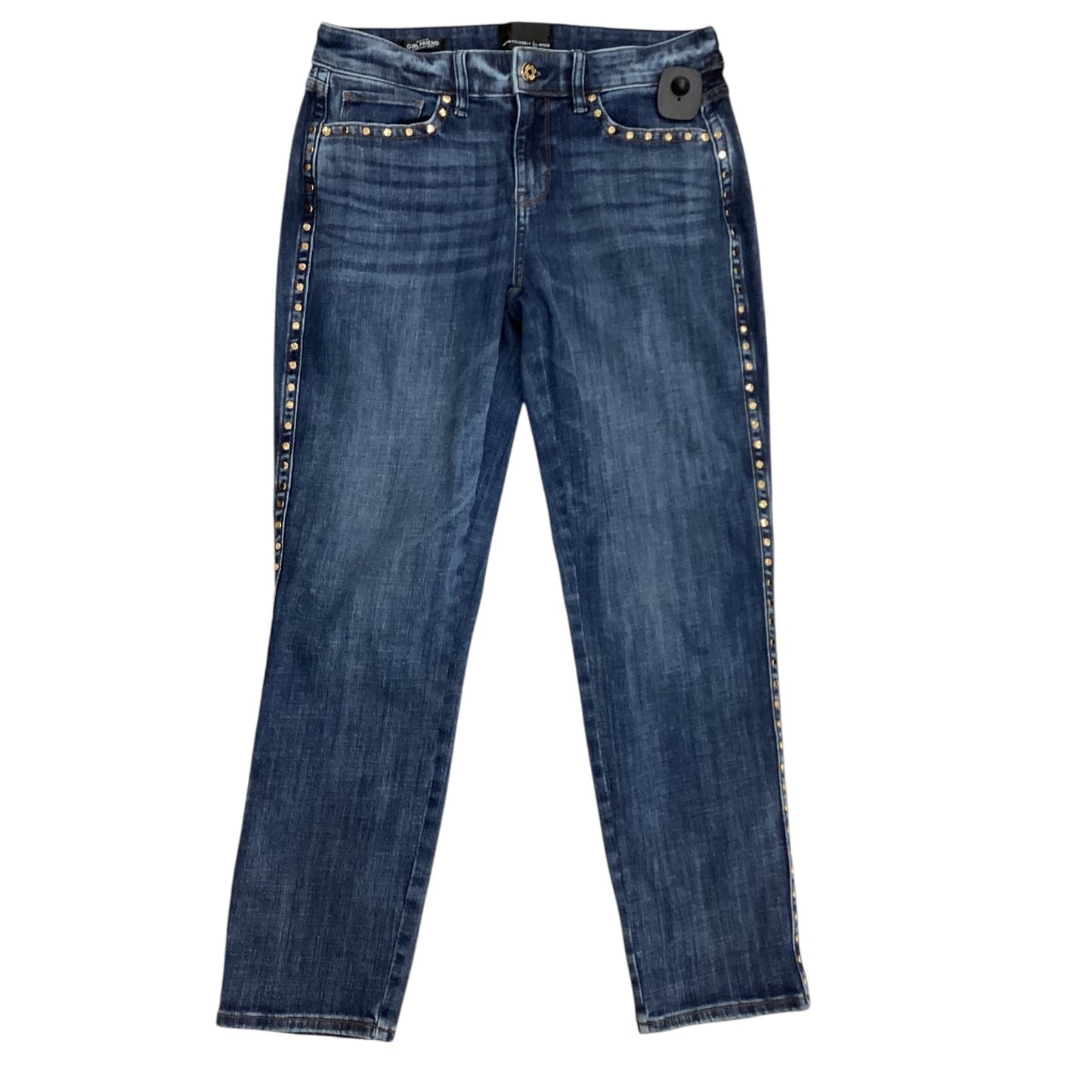 Jeans Straight By White House Black Market In Blue Denim, Size:Xs