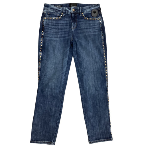Jeans Straight By White House Black Market In Blue Denim, Size:Xs