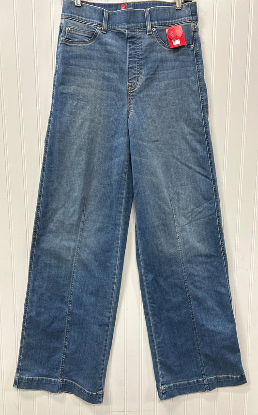 Jeans Wide Leg By Spanx In Blue Denim, Size:M