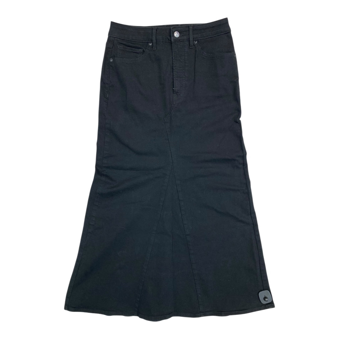 Skirt Maxi By Express In Black Denim, Size:6