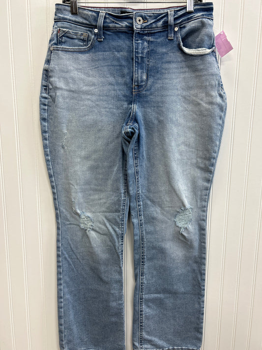 Jeans Boot Cut By Edgely In Blue Denim, Size:12P