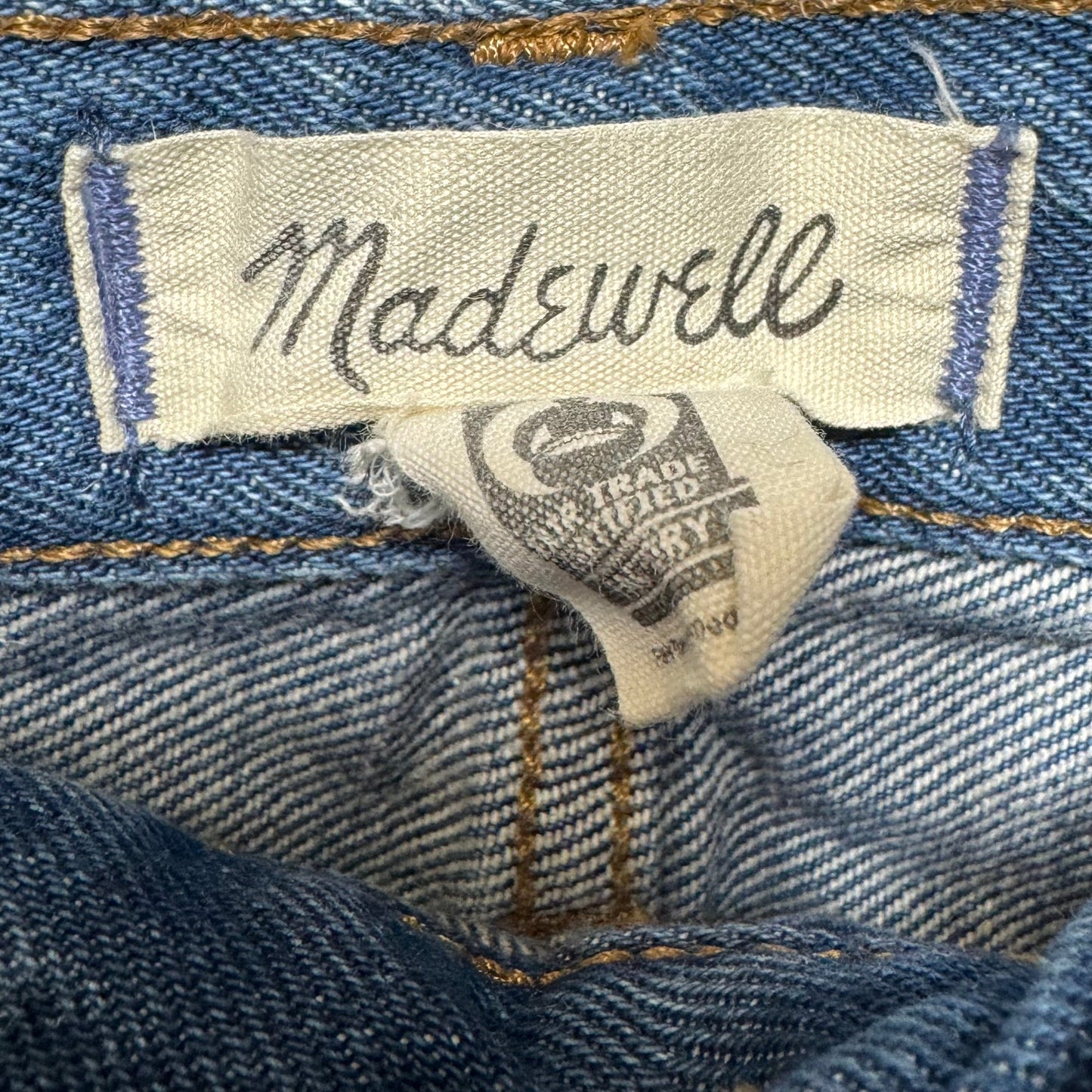 Baggy Straight Jeans By Madewell In Blue Denim, Size: 4/27