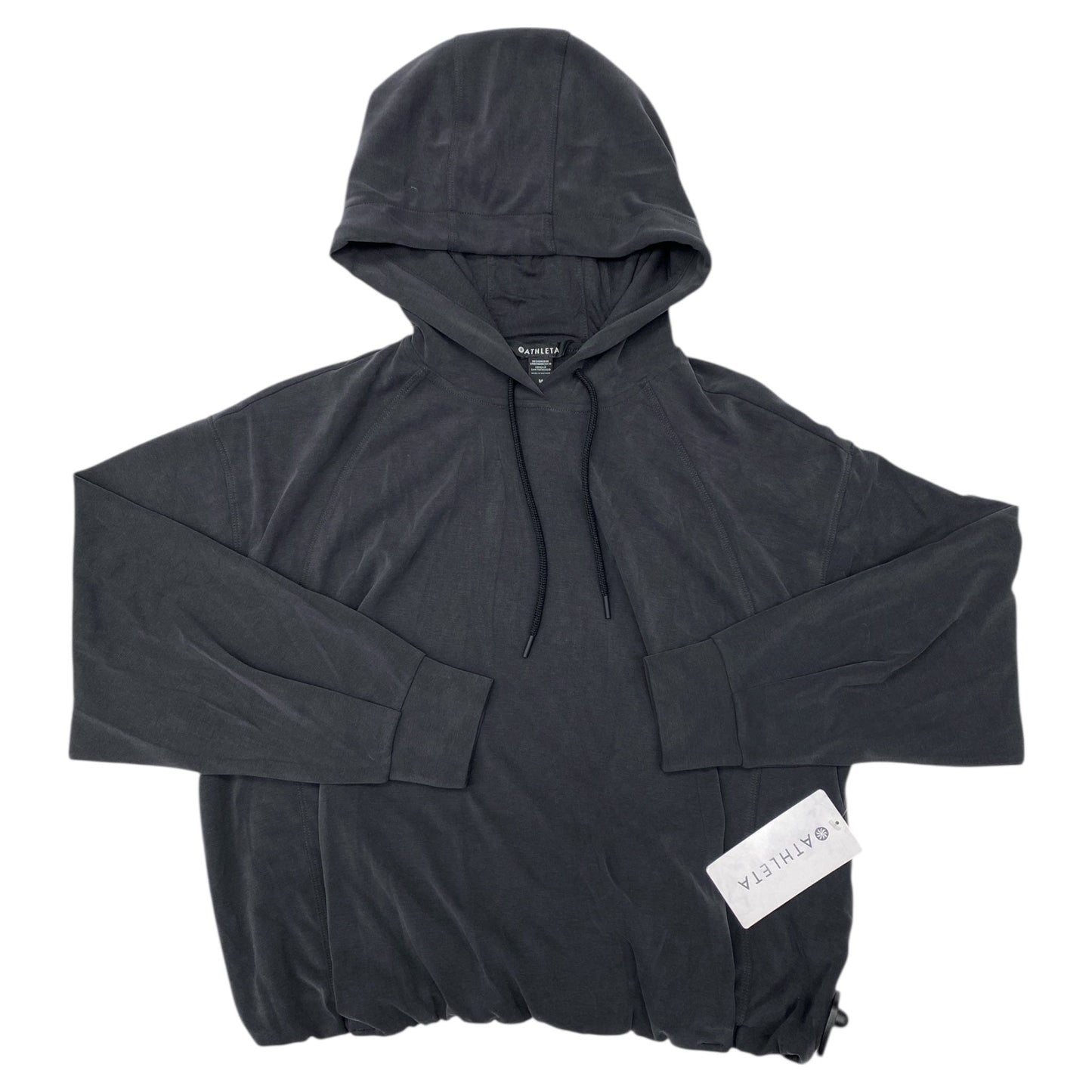 Athletic Sweatshirt Hoodie By Athleta In Grey, Size:M