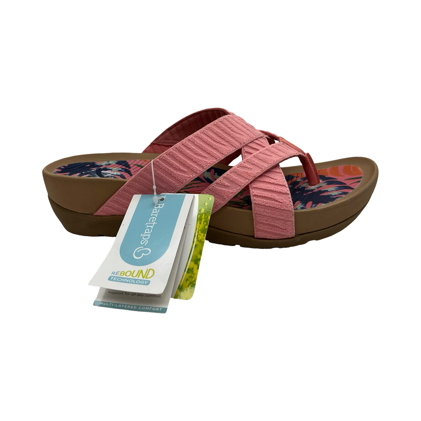 Sandals Heels Platform By Bare Traps In Pink, Size:8.5