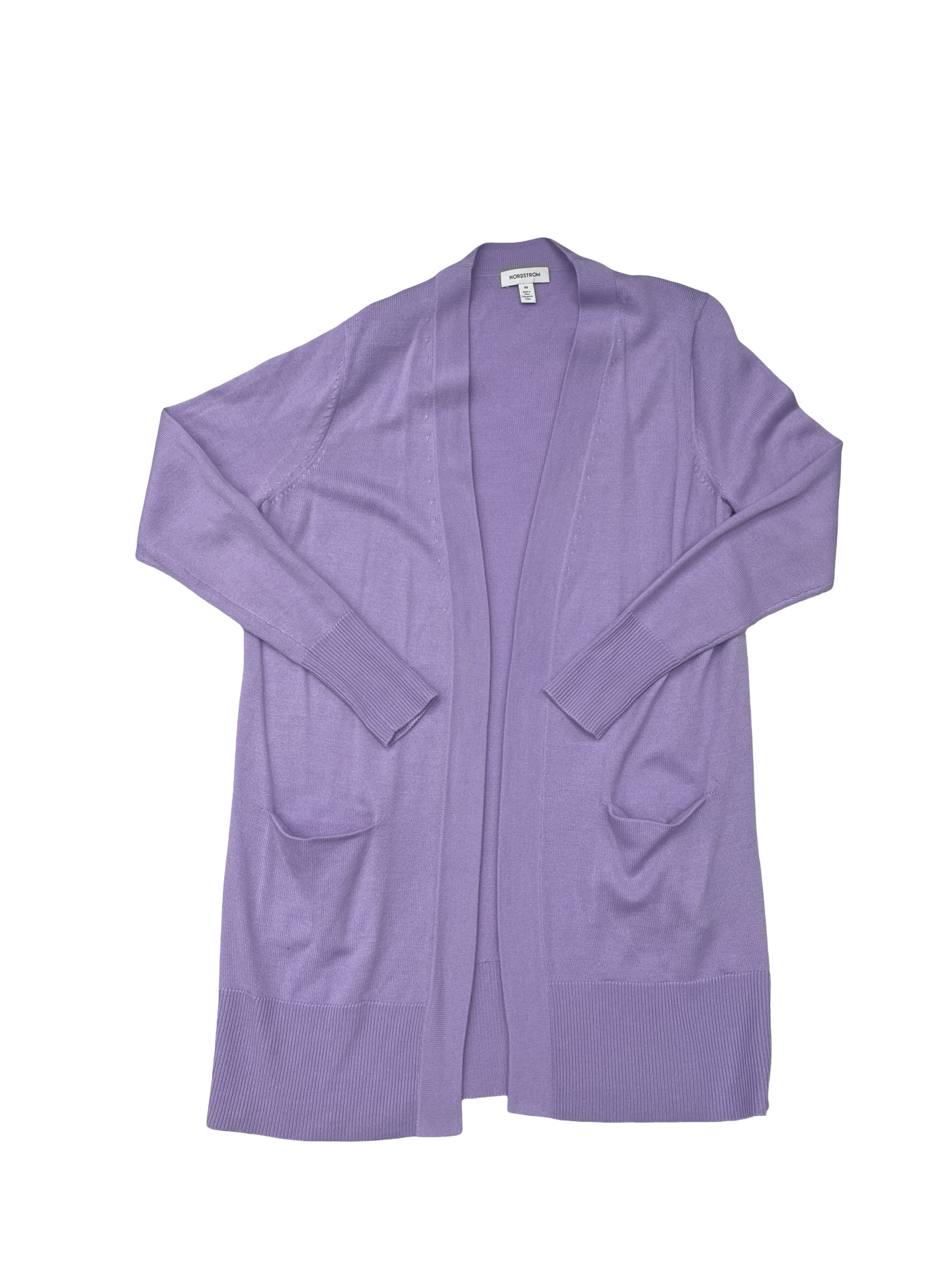 Sweater Cardigan By Nordstrom In Purple, Size:Xs