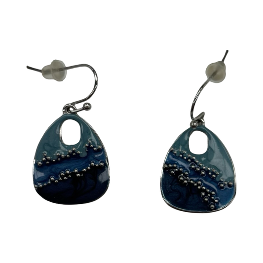 Earrings Dangle/Drop By Clothes Mentor In Blue & Silver