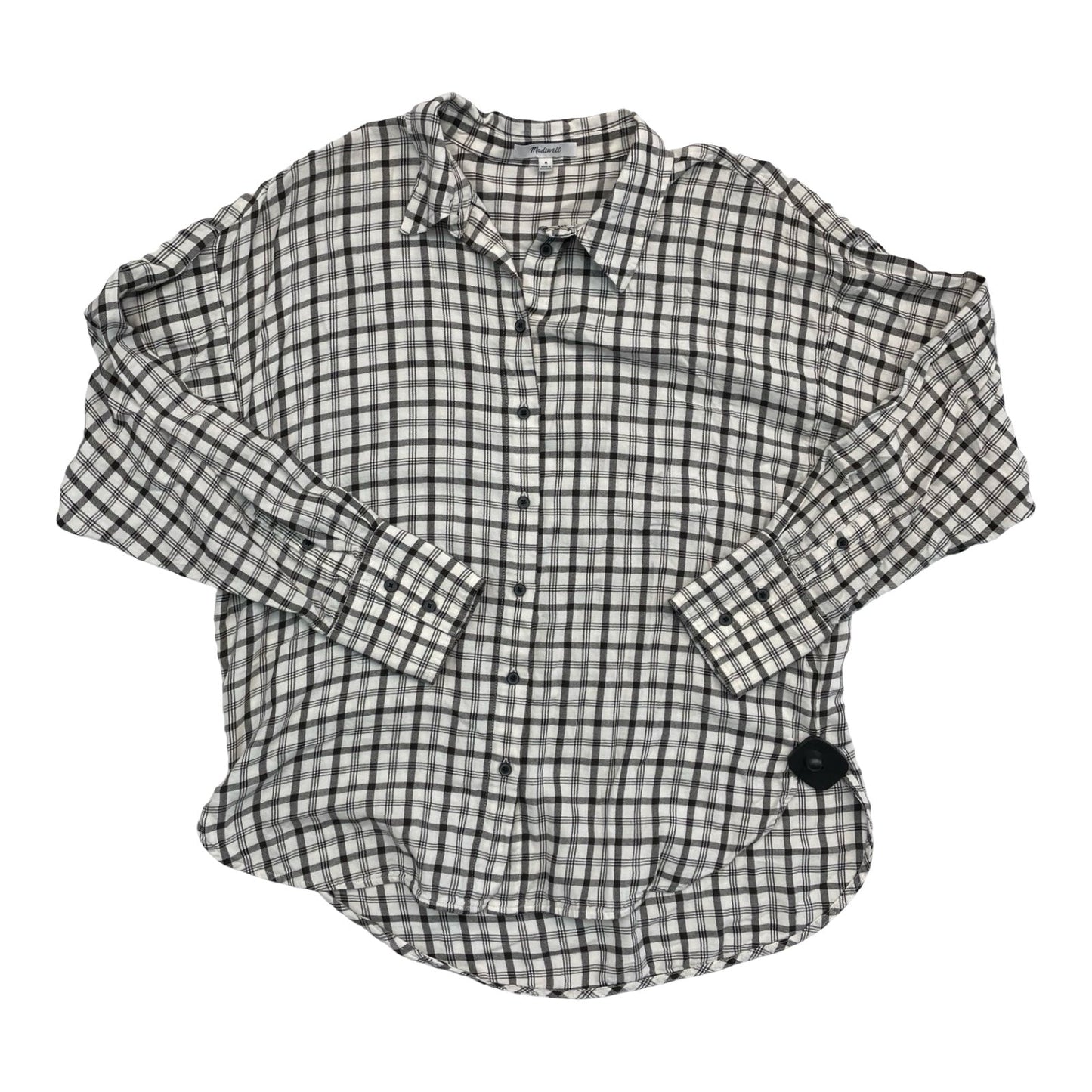 Top Ls By Madewell In Plaid Pattern, Size:M