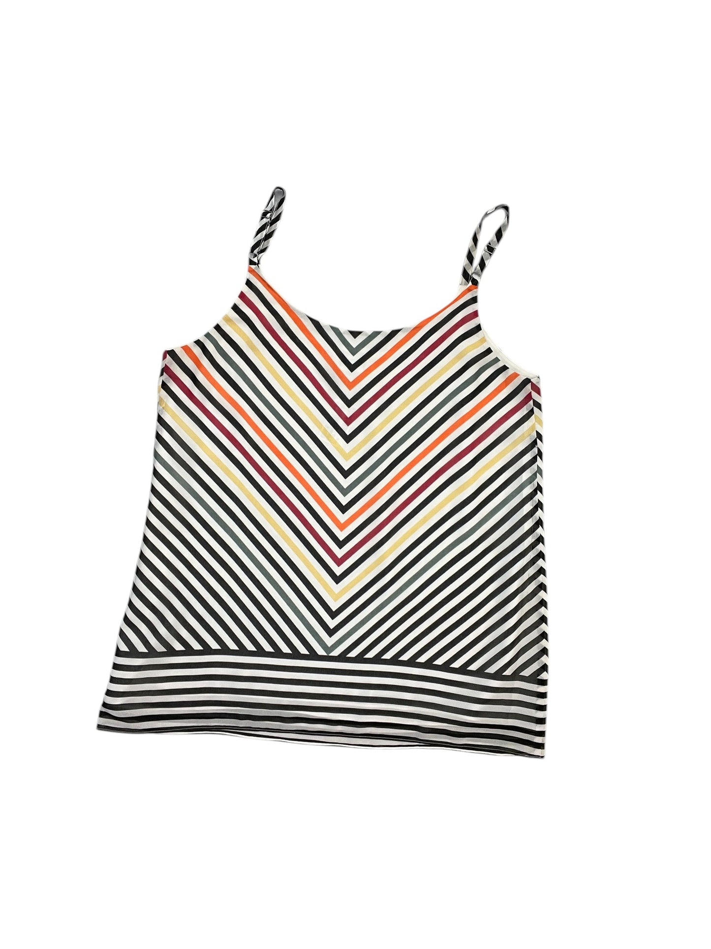 Blouse Sleeveless By Cabi In Striped Pattern, Size:M