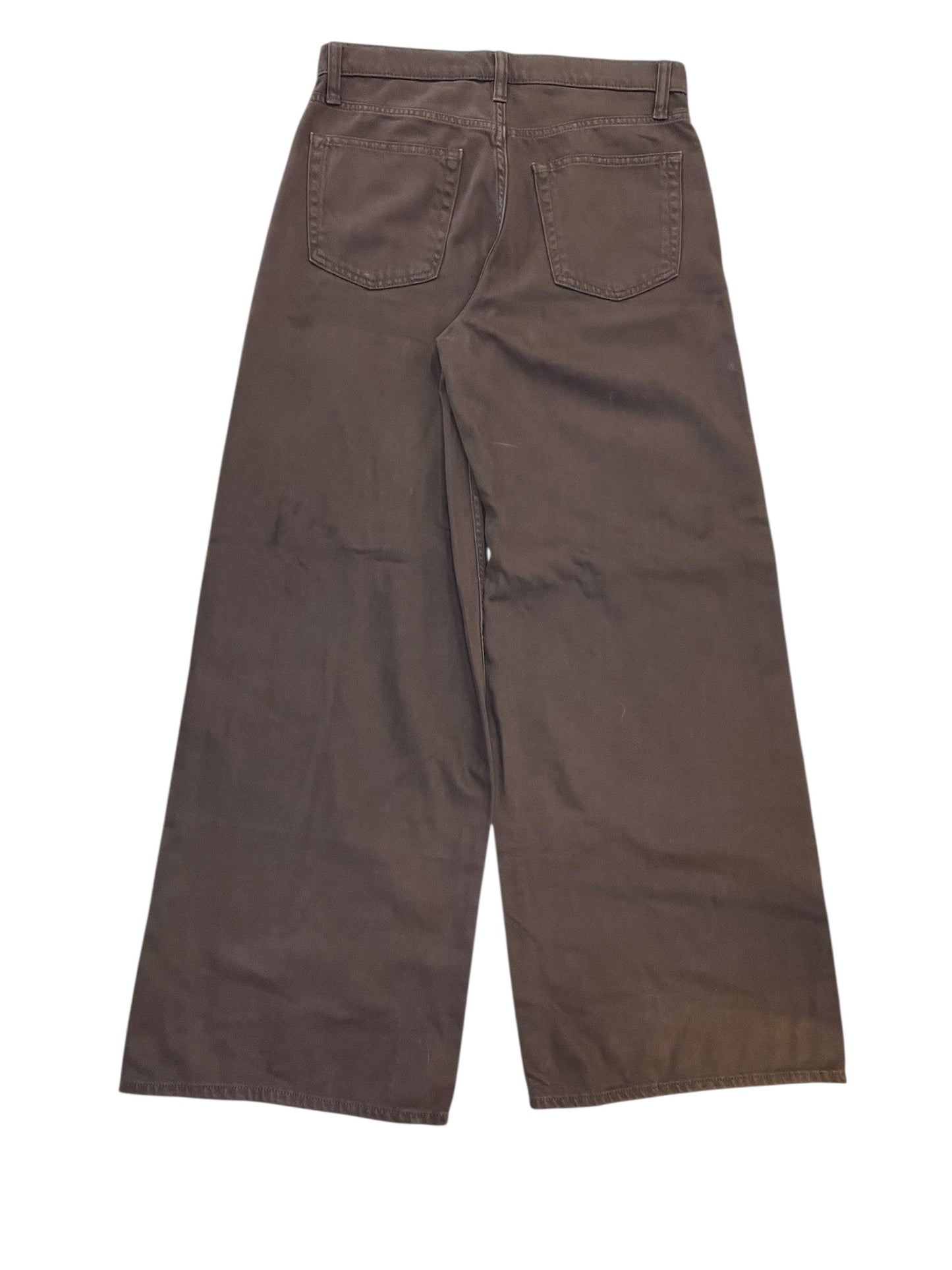 Jeans Wide Leg By Gap In Brown Denim, Size:2